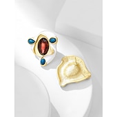 economico Orecchini-Per donna Multicolore Orecchino geometrico Benedetto Moda Semplice Orecchini Gioielli Bianco Per Feste Per eventi 1 paio