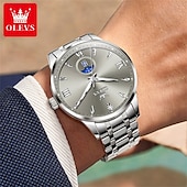 abordables Montres à quartz-OLEVS Hommes Montres à quartz Créatif Minimaliste Mode Décontractée Lumineux Calendrier Date Semaine IMPERMÉABLE Acier Suivre