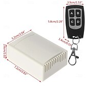 abordables Verrous de portes-Module récepteur relais universel sans fil 433 MHz DC 12 V 4 canaux avec télécommande RF 4 canaux
