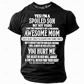 cheap Men&#039;s Funny T shirts-Men&#039;s Funny Slang T Shirt Short Sleeve T shirt 3D Print Crew Neck Shirt Fashion Daily Street Daily Black Blue Green Summer Spring Clothing Apparel S M L XL XXL XXXL