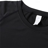 halpa Juoksupaidat ja tanktopit-Miesten Urheilullinen paita Kuntosali paita Fitness paita Pehmustettu puristuspaita Lyhythihainen Tee paita Kausaliteetti Urheilu- ja treenivaatteet Hengittävä Nopea kuivuminen Pehmeä