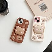 Недорогие Чехлы для iPhone-телефон Кейс для Назначение айфон 16 айфон 16 про айфон 16 про макс айфон 15 iPhone 15 Pro Max iPhone 14 Pro Max iPhone 13 12 Pro Max Кейс на заднюю панель со стендом Защита от удара Ретро Силикон