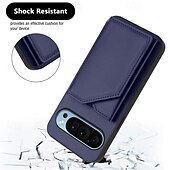זול תיק טלפון אחר-טלפון מגן עבור Pixel 9 Pro Pixel 9 Pro XL Pixel 8 Pro Pixel 8 פיקסל 9 כיסוי אחורי עם מעמד עם שרוך חריץ לכרטיס רטרו TPU עור PU