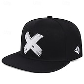 preiswerte Baseballkappe für Herren-Herren Snapback Cap Cap Basecap Sonnenhut Kappe Schwarz Weiß Polyester Modisch Brautkleider schlicht Strasse Täglich Graphic Einstellbar Sonnenschutz Atmungsaktiv