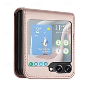 cheap Samsung Cases-Phone Case For Samsung Galaxy Z Flip 6 Z Flip 5 Z Flip 4 Z Flip 3 Back Cover Shockproof Retro TPU PU Leather