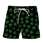 baratos calção de banho boxer masculino-Homens Calção Justo de Natação Shorts de Natação Bermuda de Surf Roupa de banho Com Cordão Com bolsos Natação Surfe Praia Esportes Aquáticos Tropical Verão Primavera