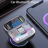 levne Bluetooth sady do auta / handsfree-nabíječka do auta dual usb chytré rychlé nabíječky s nabíjecím kabelem bluetooth 5.0 fm vysílač mp3 přehrávač