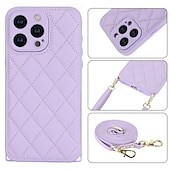 economico Cover per iPhone-telefono Custodia Per iPhone 15 Pro Max Plus iPhone 14 13 12 11 Pro Max Plus iPhone 13 12 11 Pro Max Per retro con cordino con cinturino da polso Resistente agli urti Retrò TPU pelle sintetica