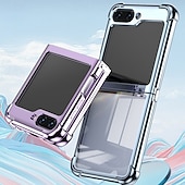 お買い得  サムスン用ケース-サムスン ギャラクシー Z フリップ 6 Z フリップ 5 Z フリップ 4 Z フリップ 3 用フォンケース ショックプルーフ プレーティング