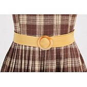 levne Šaty-Retro 50. léta Koktejlky Šaty Flare šaty Mřížka / Přehoz Maškarní kostým Dámské Plesová maškaráda Večírek loučení se svobodou nevěsty Festival Dospělé Šaty Šaty pro návrat domů