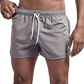 olcso Férfi úszónadrág-Férfi Fürdőnadrág Úszónadrágok Deszkás short Fürdőruha Zsinór Úszás Szörfözés Tengerpart Vízi sportok Egyszínű Nyár Tavasz