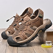 baratos sandálias de exterior-Sandálias masculinas para atividades ao ar livre, com design durável e respirável, tiras ajustáveis e sola antiderrapante. Perfeitas para caminhadas, atividades aquáticas, férias na praia e uso casual no verão.
