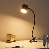 abordables Lampes de lecture-lampe de table à clip à LED lampe de lecture pour le travail &amp;lecture - protection des yeux alimentée par USB, gradation, correspondance des couleurs, broderie &amp;éclairage nail art 1pc