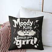 billige &quot;Quotes&amp;Saying Style&quot;-morsomt dyr dekorativt kasteputetrekk 1 stk myk firkantet sofa putetrekk putetrekk for soverom stue sofa stol
