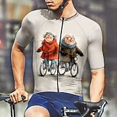 baratos Camisolas masculinas-Homens Camisa para Ciclismo Gráfico Manga Curta Moto Camiseta Camisa / Roupas Para Esporte com 3 bolsos traseiros Ciclismo de Montanha Secagem Rápida Design Anatômico Capilaridade Respirável Esportes