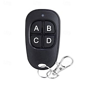 abordables Appareils électroménagers-Télécommande de porte sans fil RF 433 MHz universelle 4 clés copie télécommande de garage clonage télécommande de portail électrique duplicateur de clé