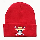 levne Boty a doplňky-Čepice / klobouk Inspirovaný One Piece Opice D. Luffy Anime Cosplay příslušenství Klobouk Polyester Pánské Dámské Klobouk Halloweenské kostýmy