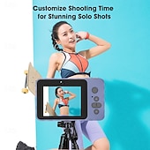 cheap Digital Camera-Digital Camera High-Definition Digicam Point and Shoot Camera for Photography and Video Recording Retro Travel Gift with Selfie Mirror