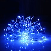 abordables Guirlandes lumineuses USB-Guirlande lumineuse LED USB élégante pour réception de mariage, 2 pièces, 5 m/10 m/20 m, télécommande 8 modes, guirlandes de fées, lampes de décoration pour mariage, Noël, vacances
