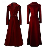 cheap Tops-Retro Vintage Punk &amp; Gothic Steampunk Coat Plague Doctor Solid Color Women&#039;s Christmas Halloween Carnival Party Adults&#039; Coat