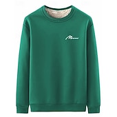 tanie Męskie bluzy 3D-Męskie Bluza dresowa Czarny Rumiany róż Czerwony Zielony Jasnoszary Półgolf Równina Sport i turystyka Codzienny Święto Poliester Moda miejska Podstawowy Codzienny Jesień i zima Odzież Bluzy z kapturem