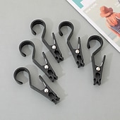 baratos Acessórios para acampamento-5 peças de clipes para barracas ao ar livre, ganchos de crocodilo multifuncionais portáteis, clipes de cortina de céu antiderrapantes para toldos de barraca, acessórios de suspensão