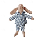cheap Dolls-Waldorf Doll Accessories Handmade Soft Bunny Girl Accompany Rag Dolls Birthday Gift Knitted Doll Cute Girls Plush Doll Stuffed Toy Personalized Woven Doll Kit
