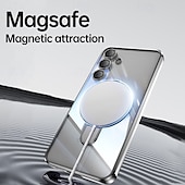economico Cover Samsung-Custodia per telefono per Samsung Galaxy S24 Ultra S24 Plus S24 FE S25 Ultra con supporto per stand ricarica wireless placcatura retro magnetica