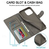 economico Cover per iPhone-telefono Custodia Per iPhone 16 Pro Max Plus iPhone 15 Pro Max Plus iPhone 14 13 12 11 Pro Max Plus Mini Copertina ribaltabile Con supporto A calamita Slot per schede Retrò TPU pelle sintetica