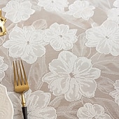 preiswerte Tischdecken-Hochzeitstischdecken elegantes Design für anspruchsvolle Anlässe romantische Akzente für eine stimmungsvolle Atmosphäre perfekt für Hochzeiten, Empfänge und Bankette strapazierfähig, stilvoll und pflegeleicht