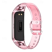 baratos Pulseiras de relógio Samsung-Pulseiras de Relógio para Samsung Galaxy Fit 2 SM-R220 Silicone Substituição Alça Ajustável Pulseira Esportiva Pulseira