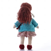 preiswerte Puppen-Waldorfpuppe mit Baumwollkörper, Künstlerpuppe, handgefertigte Mini-Anziehpuppe zum Selbermachen (Zubehör Bär nicht im Lieferumfang enthalten) für Weihnachtsgeschenke