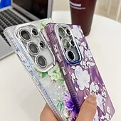 Недорогие Чехлы для Samsung-телефон Кейс для Назначение SSamsung Galaxy S24 Ultra S24 Plus S24 S24 ФЭ S23 Ultra А55 А35 А25 А15 5Г S25 Ультра Кейс на заднюю панель с ремешком на запястье Защита от удара Ретро ТПУ ПК