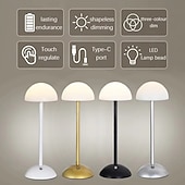 preiswerte Tischlampen-Retro-Pilz-Tischlampe – USB-Ladefunktion, Touch-Nachtlicht, Atmosphärenlicht, Leuchte für Zuhause, Wohnzimmer, Schlafzimmer, 1 Stück