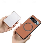 זול תיק טלפון אחר-טלפון מגן עבור גוגל Pixel 9 Pro Pixel 8 Pro Pixel 8 פיקסל 9 Pixel 7 Pixel 7 Pro Pixel 6 Pixel 6 Pro כיסוי אחורי ניתן לניתוק מגנטי תמיכה בטעינה אלחוטית רטרו TPU סיבי פחמן