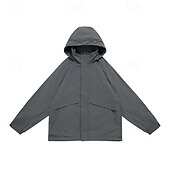 cheap Softshell, Fleece &amp; Hiking Jackets-Men&#039;s Women&#039;s Softshell Jacket Hiking Jacket Outdoor Windproof Water Resistant Lightweight Jacket Windbreaker Jacket Traveling Dark Grey Black Brown Beige