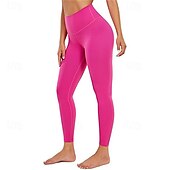 economico Leggings e collant da yoga-Per donna Pantaloni da yoga Leggings da yoga Fascia Elastica Vita Alta Yoga Allenamento in Palestra Pilates Collant Nero Borgogna Caffè Autunno Gli sport Abbigliamento sportivo Elasticizzato Taglia