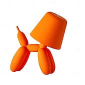 baratos Candeeiros de mesa-Candeeiro de mesa de cão de máquina de desenho animado - regulação por toque &amp;combinação de cores, luz noturna LED alimentada por USB para uso em leitura interna