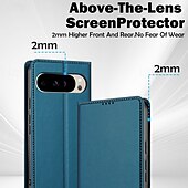 abordables Otras carcasas-teléfono Funda Para Google Píxel 9 Pro Pixel 9 Pro XL Pixel 8 Pro Pixel 8 Píxel 9 Pixel 7 Pixel 7 Pro Gire la tapa con Soporte Ranura para tarjetas Antigolpes Retro TPU Cuero de PU