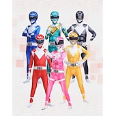 economico Costumi per ragazzi-Mighty Morphin Power Rangers Tommy Oliver Costume Cosplay Tuta Cosplay Halloween Cosplay di film for Per uomo Per donna Ragazzi Bambini Adulti Halloween Carnevale Mascherata