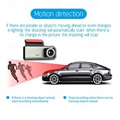 ieftine DVR Auto-A7 1080p Model nou / Fără fir / cu cameră spate DVR auto 170 Grade Unghi larg 2 inch IPS Dash Cam cu WIFI / Vedere nocturnă / Detector de Mișcare 4 LED-uri cu infraroșu Înregistrator auto