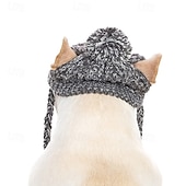 abordables Bandanas y Sombreros-Gorro de punto acogedor para perros: accesorio de invierno cálido, resistente al viento y suave para mascotas de razas pequeñas y grandes: perfecto para actividades al aire libre en climas fríos