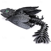economico Giochi innovativi-drago wyvern piumato drago stampato in 3d drago articolato drago irrequieto giocattoli stampati in 3d animale domestico da tavolo