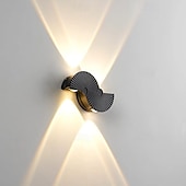 cheap Indoor Wall Lights-Modern Up &amp; Down LED Aluminum Wall Mount Light Black Wall Lamp 110-240V 10W