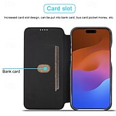 economico Cover per iPhone-Custodia per telefono per iPhone 16 Pro Max Plus iPhone 15 Pro Max Plus iPhone 14 13 12 11 Pro Max Plus Mini Cover flip con slot per schede anti-caduta retrò TPU pelle PU