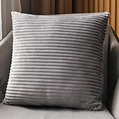 levne Trendy polštáře-dekorativní přehozové polštáře pruhované manšestrové povlaky na polštáře jednobarevné polštáře pohovka polštář opěrka hlavy opěrka polštář 1ks