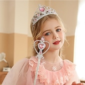 preiswerte Haarreifen &amp; Tiaras-2 Stück kinderkleidung Mädchen Haarzubehör Tiara Aktiv Süß Party Geburtstag Herz Rosa Blau