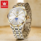 abordables Montres à quartz-OLEVS Hommes Montres à quartz Créatif Minimaliste Mode Décontractée Lumineux Calendrier Date Semaine IMPERMÉABLE Acier Suivre