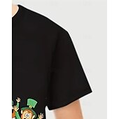 voordelige Jongens 3D Dieren-Sint Patrick Jongens 3D Grafisch Dinosaurus T-shirt Korte mouw Zomer Lente Modieus Basic Kinderen 4-12 jaar Strakke ronde hals Buiten Casual Dagelijks Normale pasvorm