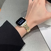 זול להקות Apple Watch-סולו לופ מותאם ל רצועת השעון של Apple Watch 38 מ&quot;מ 40 מ&quot;מ 41 מ&quot;מ 42 מ&quot;מ 44 מ&quot;מ 45 מ&quot;מ 49 מ&quot;מ נשים סגסוגת רצועת שעון חלופית ל iwatch Ultra 2 Series 9 8 7 SE 6 5 4 3 2 1